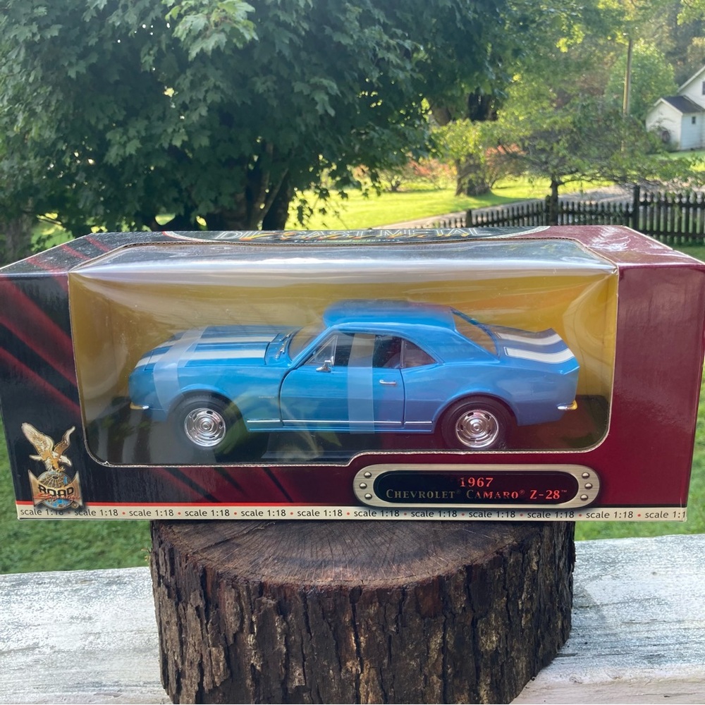 Chevrolet Camaro Diecast Metal Blue Model Car